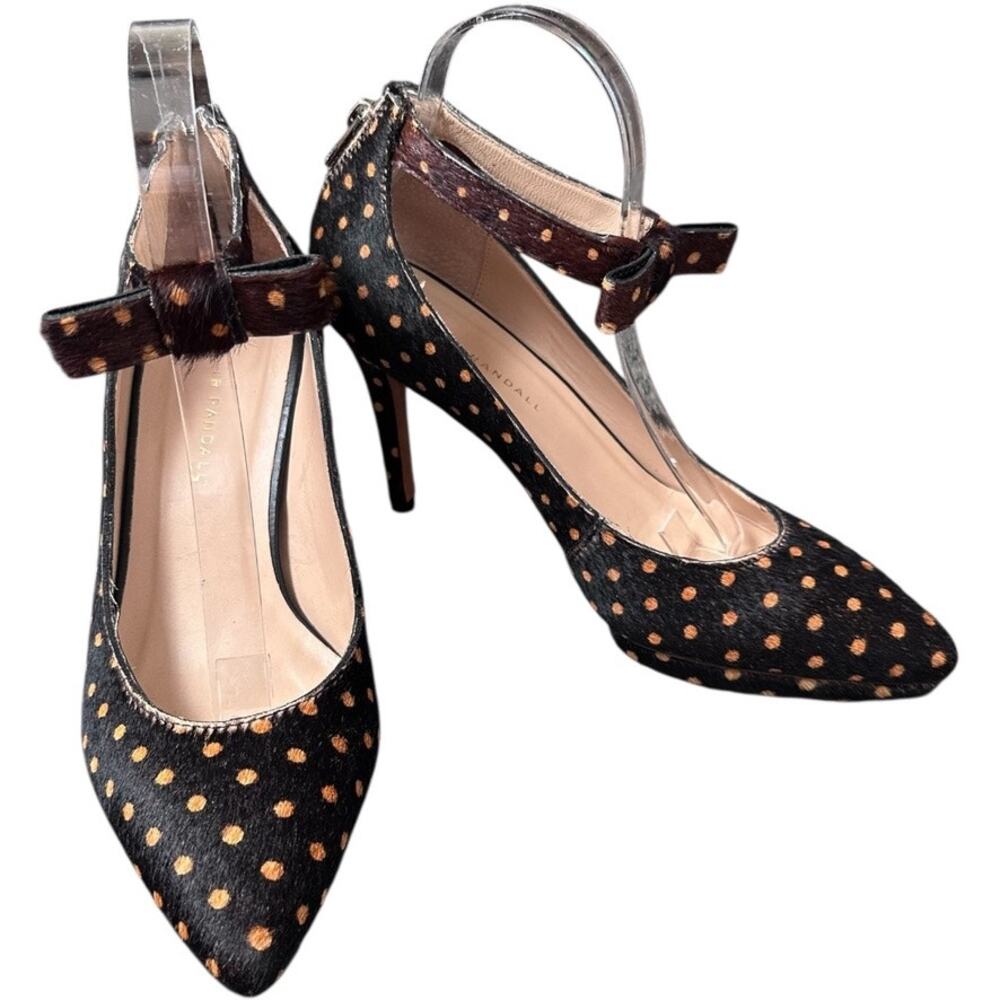 Loeffler Randall Black Alba Calf Hair Polka Dot Heels 9.5B – Bow